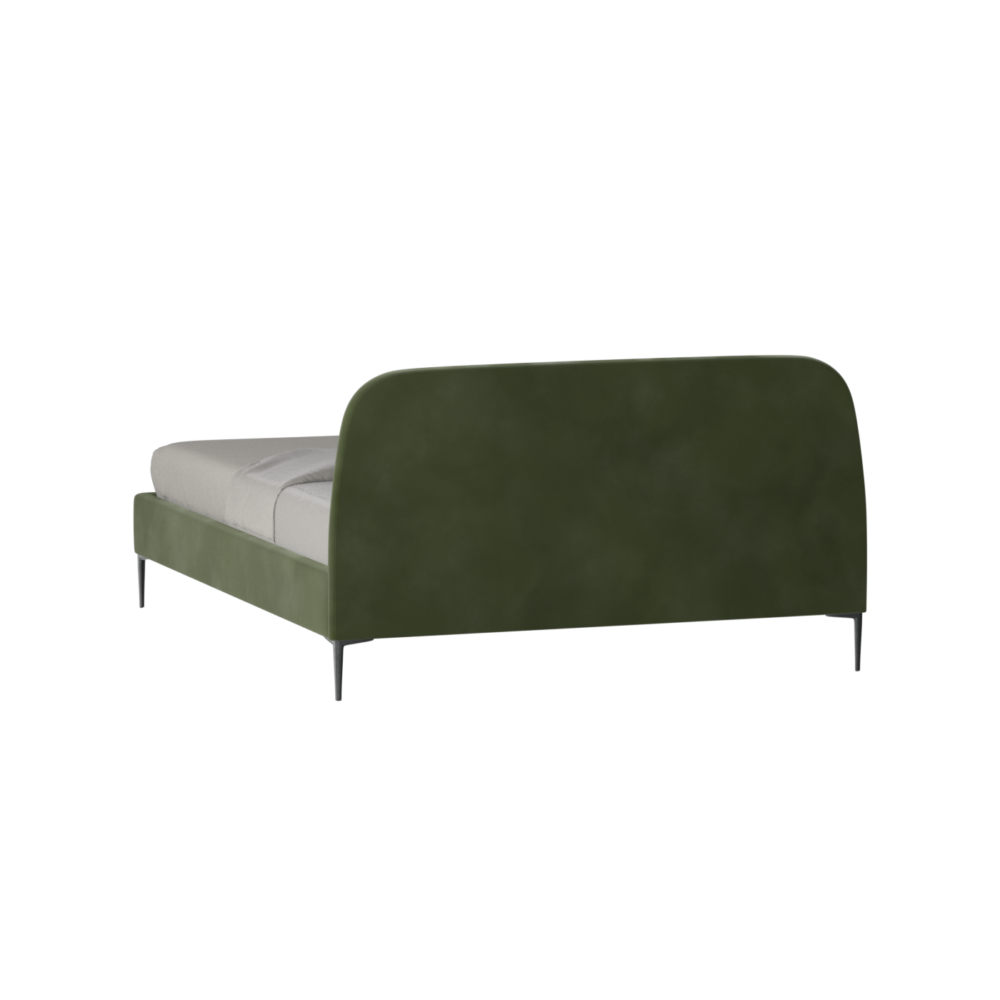 Anna Upholstered Bed with Vertical Headboard Detailing