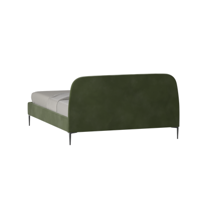 Anna Upholstered Bed with Vertical Headboard Detailing