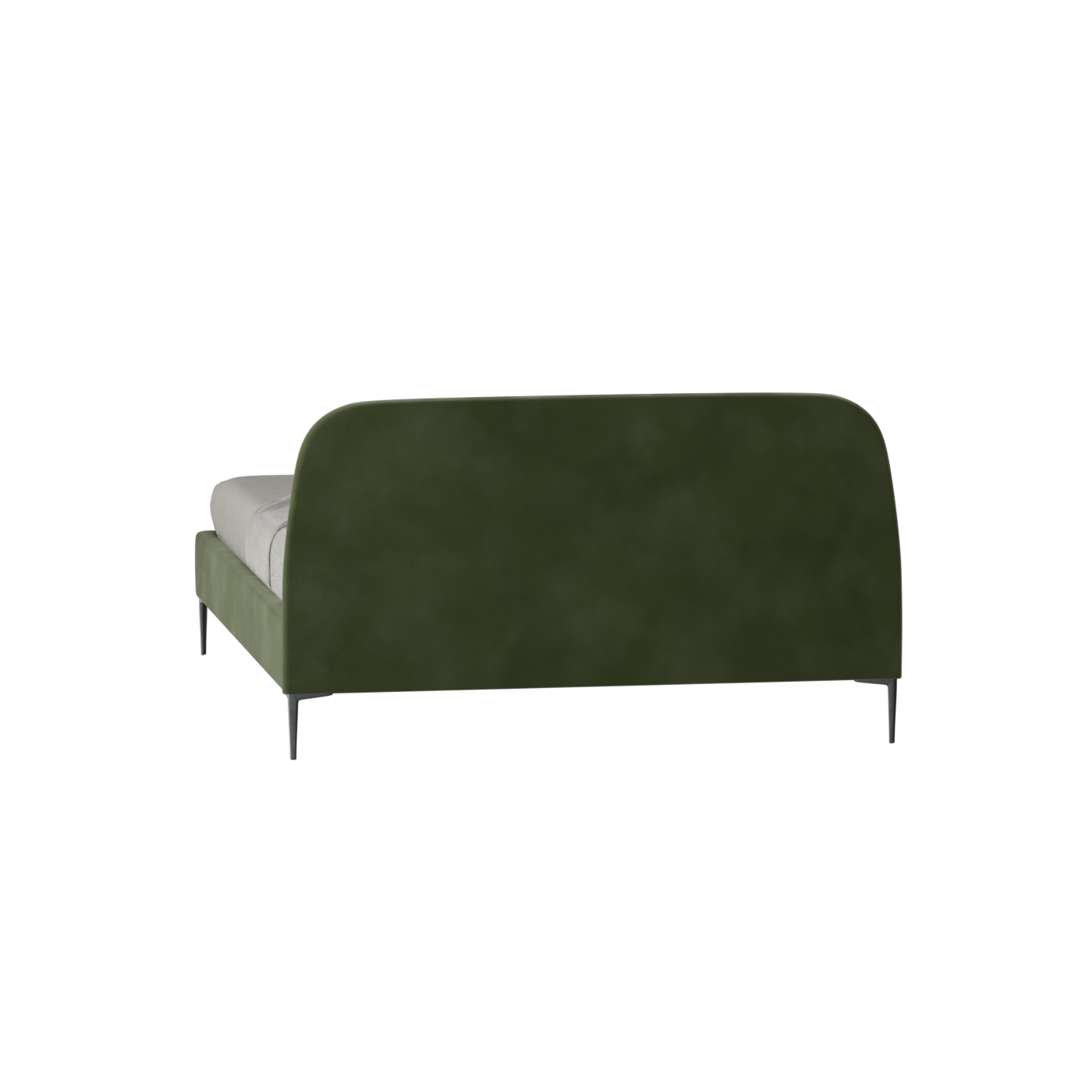Anna Upholstered Bed with Vertical Headboard Detailing