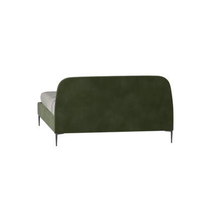 Anna Upholstered Bed with Vertical Headboard Detailing