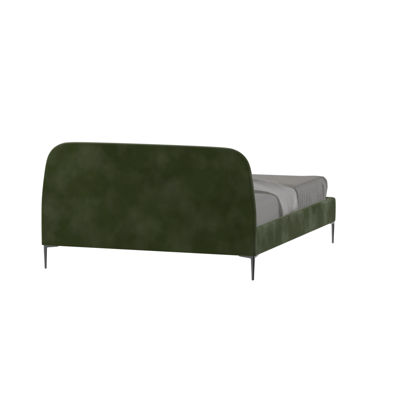 Anna Upholstered Bed with Vertical Headboard Detailing