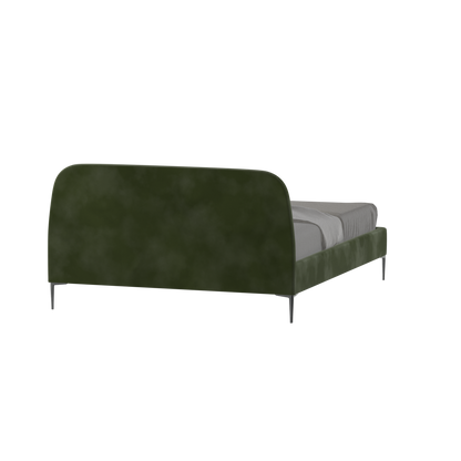 Anna Upholstered Bed with Vertical Headboard Detailing