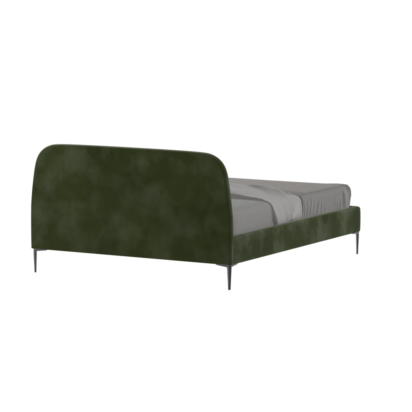 Anna Upholstered Bed with Vertical Headboard Detailing