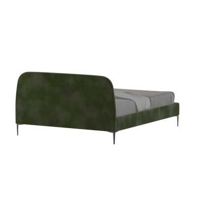 Anna Upholstered Bed with Vertical Headboard Detailing
