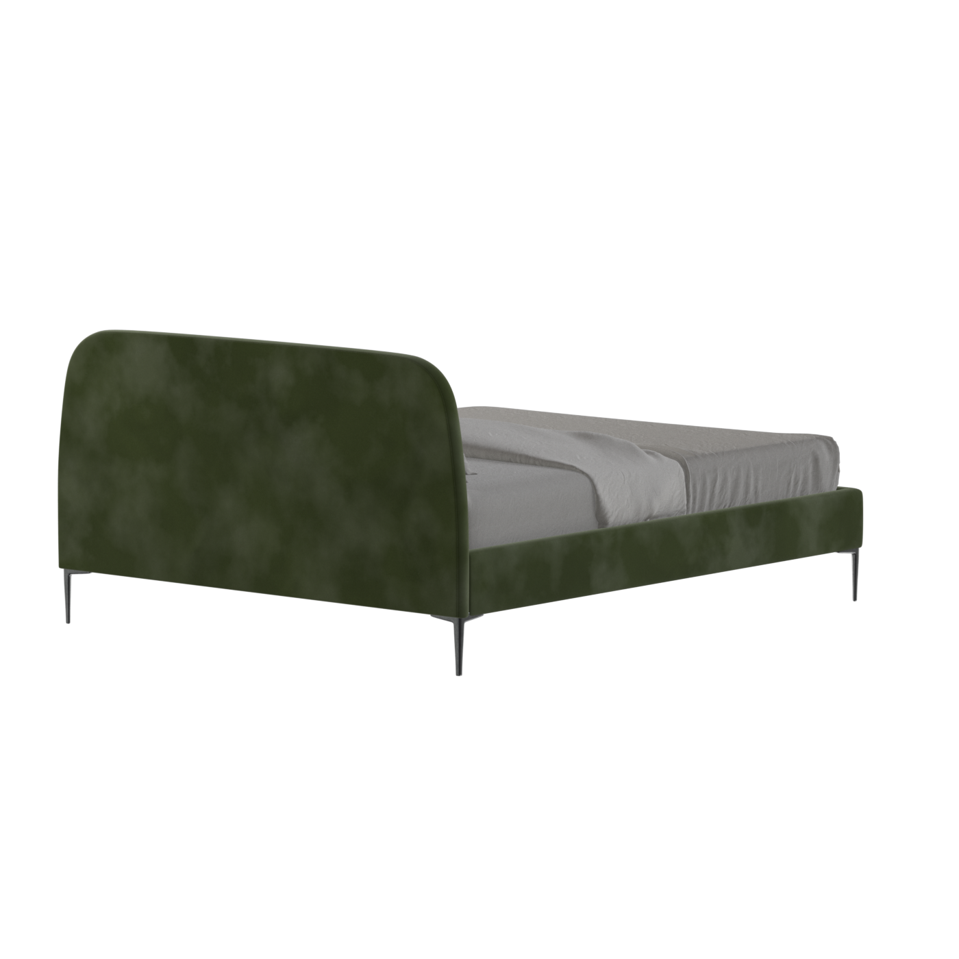 Anna Upholstered Bed with Vertical Headboard Detailing