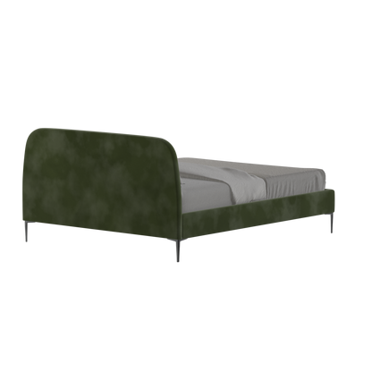 Anna Upholstered Bed with Vertical Headboard Detailing