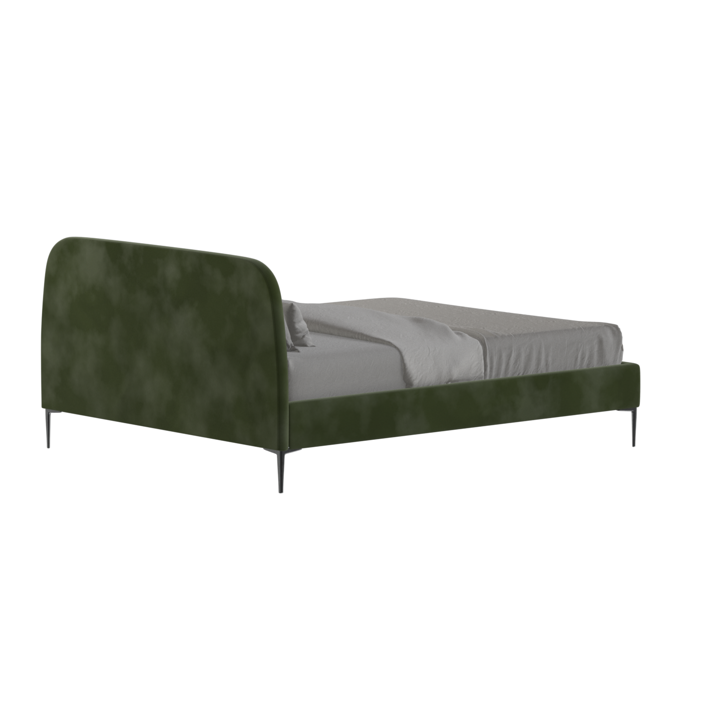 Anna Upholstered Bed with Vertical Headboard Detailing