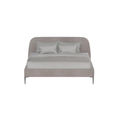 Anna Upholstered Bed with Vertical Headboard Detailing