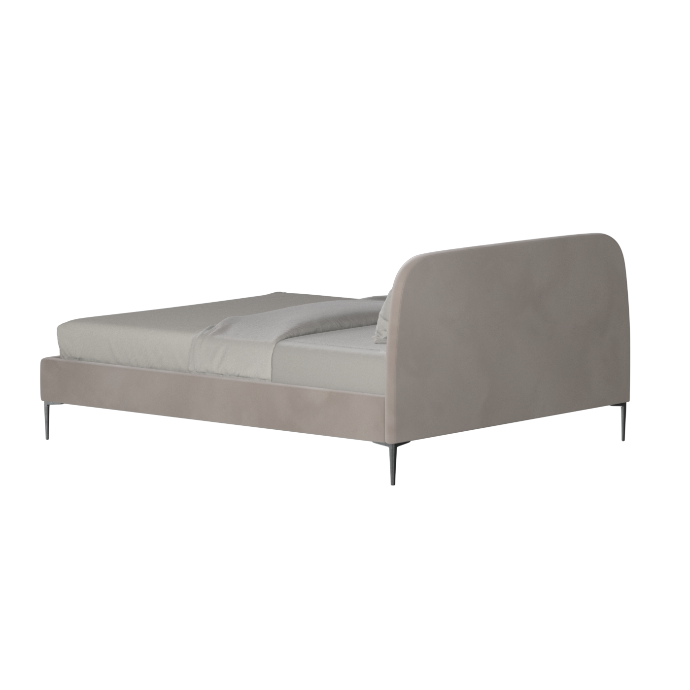Anna Upholstered Bed with Vertical Headboard Detailing