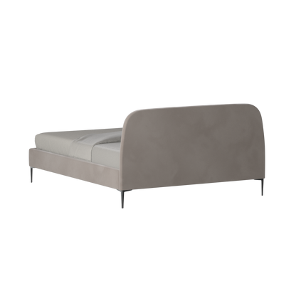 Anna Upholstered Bed with Vertical Headboard Detailing