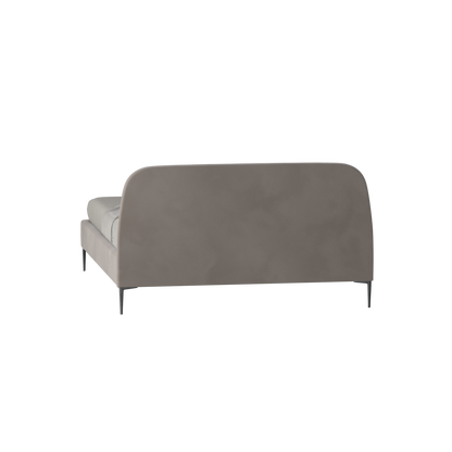 Anna Upholstered Bed with Vertical Headboard Detailing