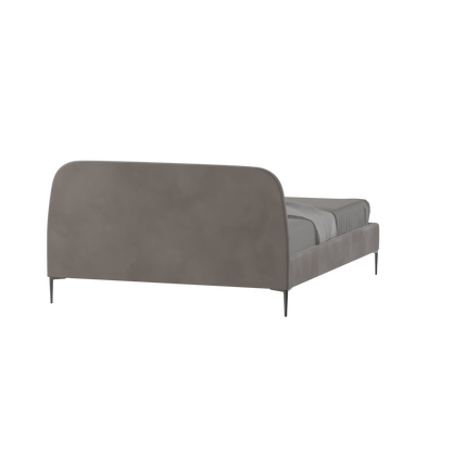 Anna Upholstered Bed with Vertical Headboard Detailing