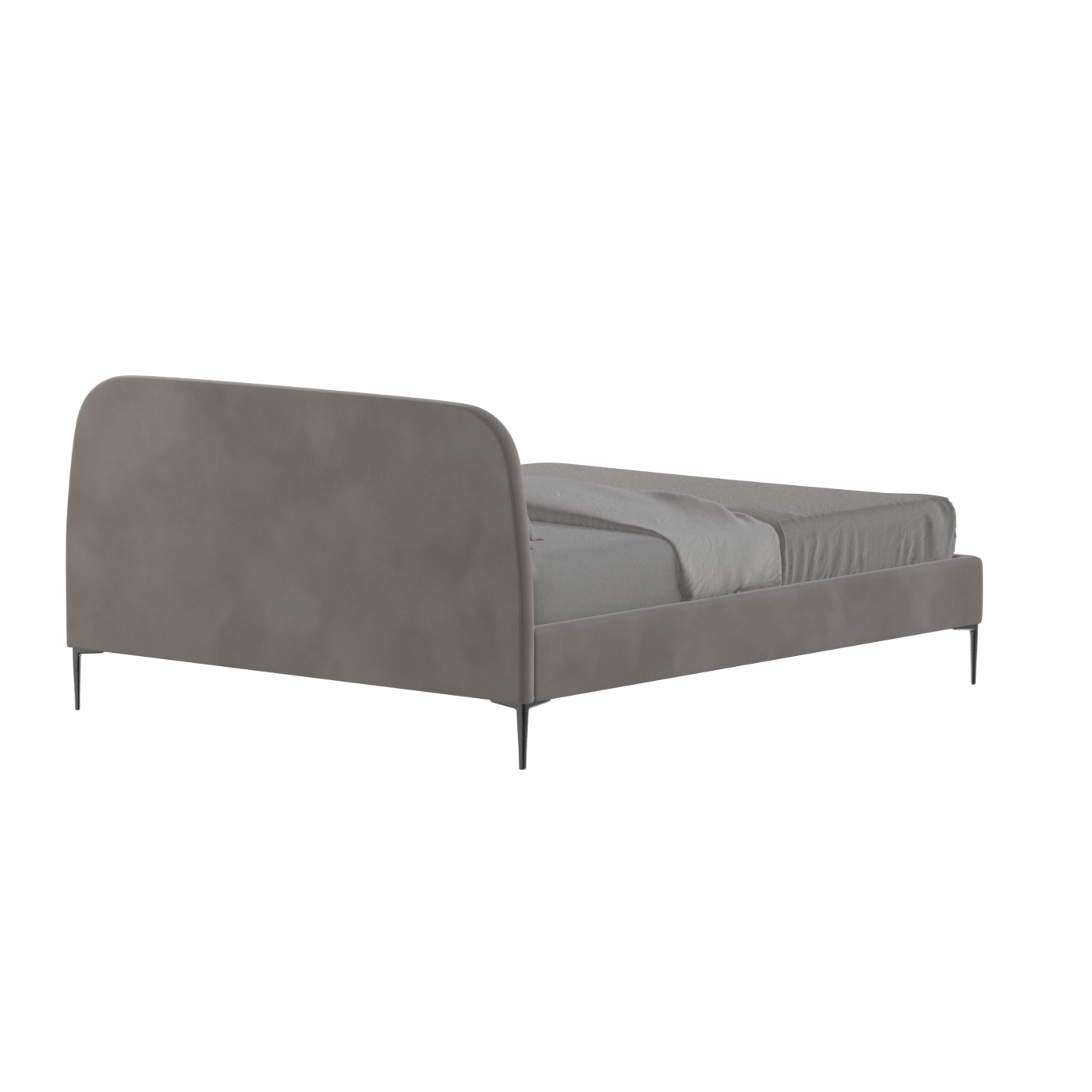 Anna Upholstered Bed with Vertical Headboard Detailing