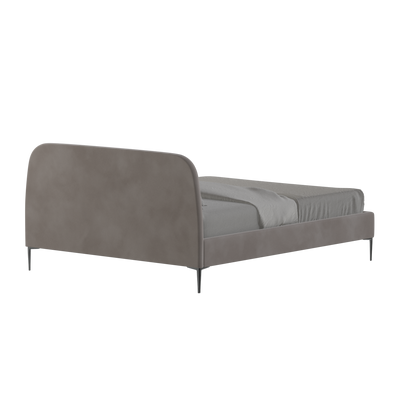 Anna Upholstered Bed with Vertical Headboard Detailing