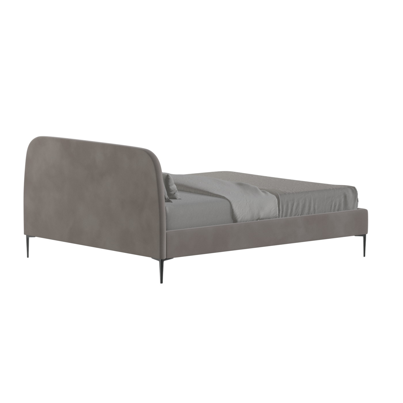 Anna Upholstered Bed with Vertical Headboard Detailing