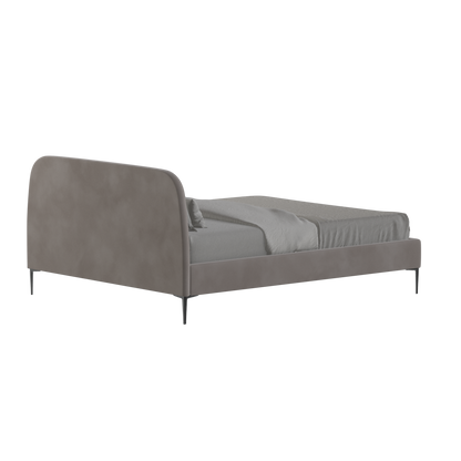 Anna Upholstered Bed with Vertical Headboard Detailing