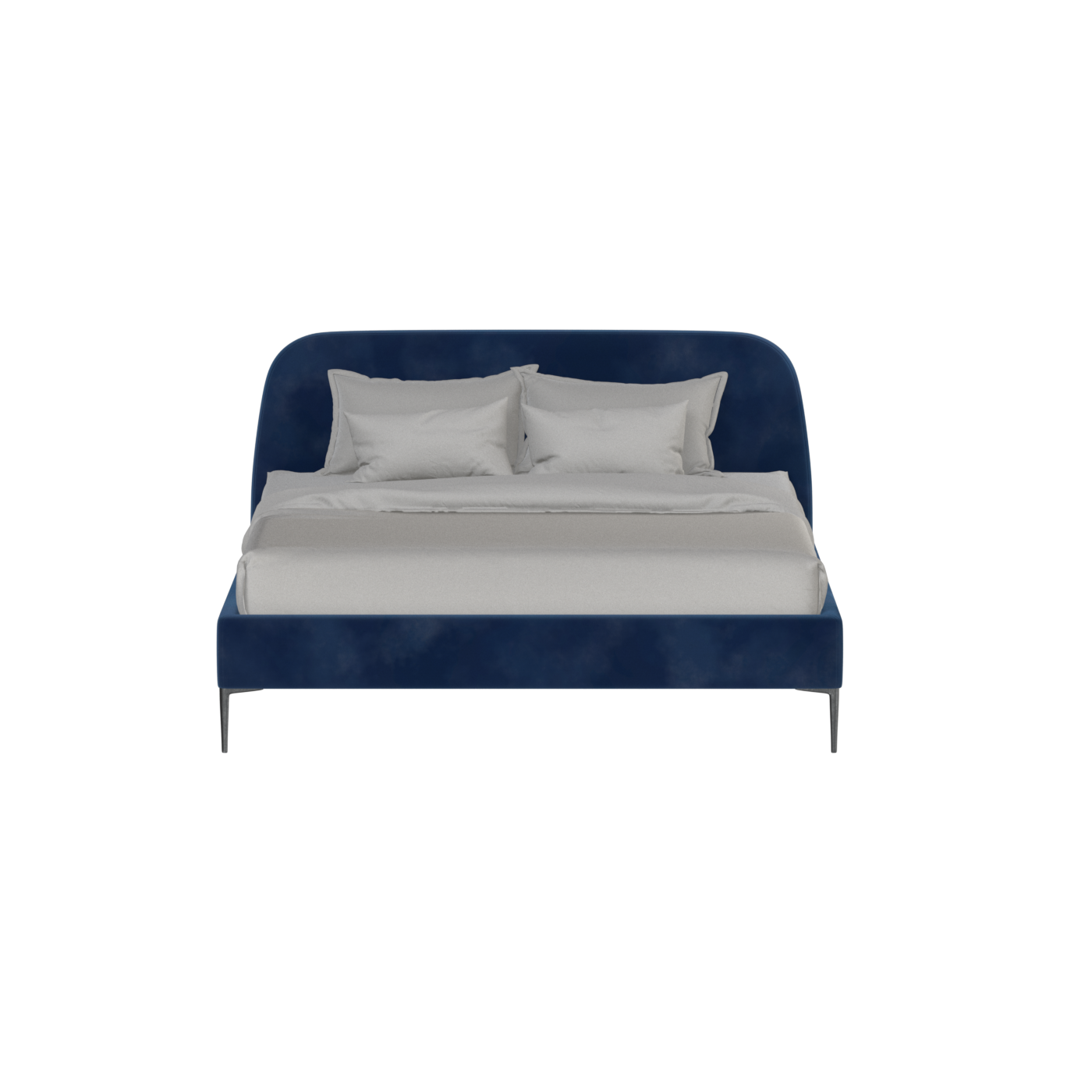 Anna Upholstered Bed with Vertical Headboard Detailing