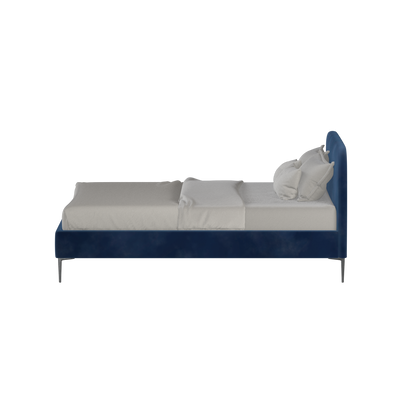 Anna Upholstered Bed with Vertical Headboard Detailing