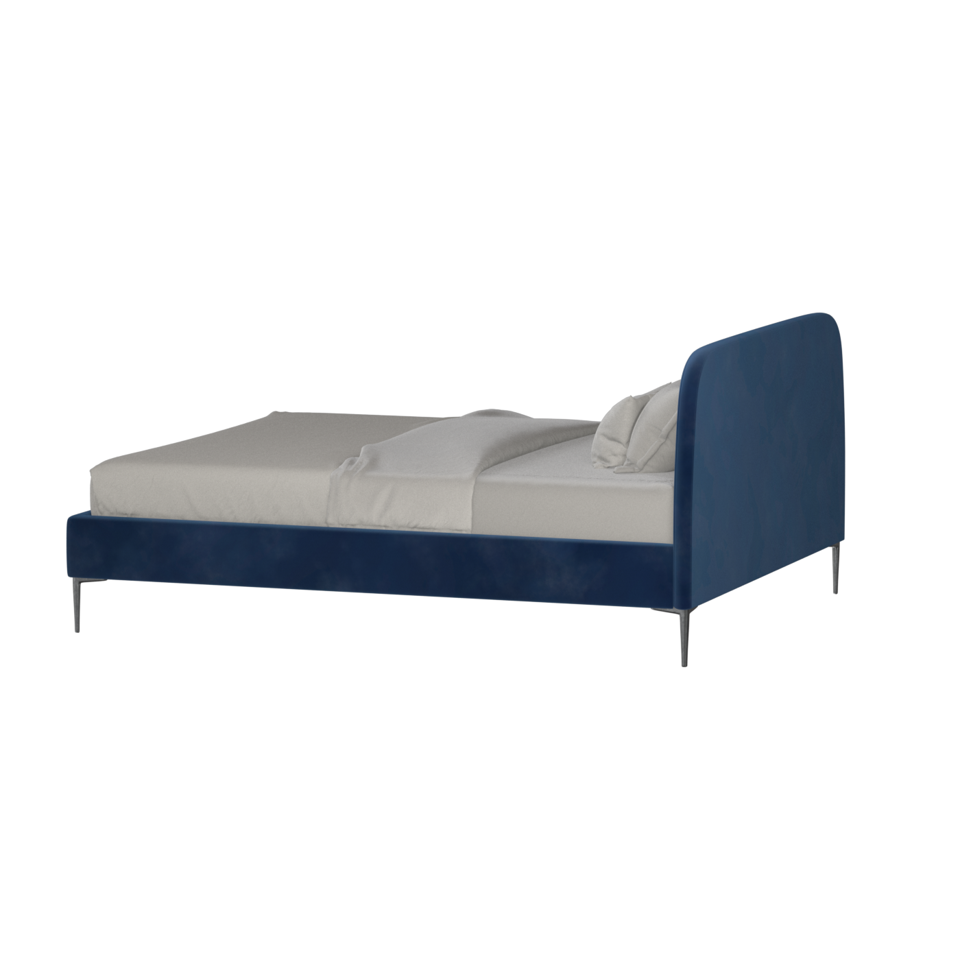 Anna Upholstered Bed with Vertical Headboard Detailing