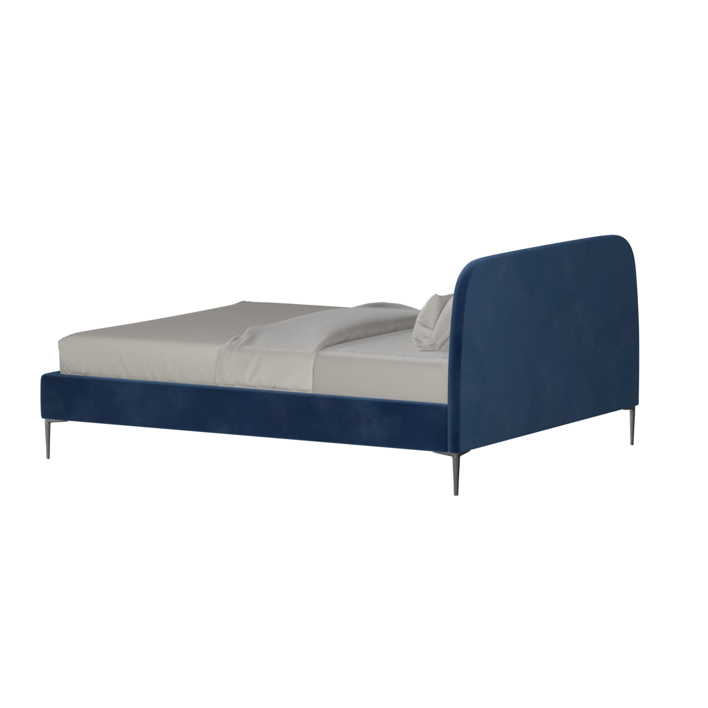 Anna Upholstered Bed with Vertical Headboard Detailing