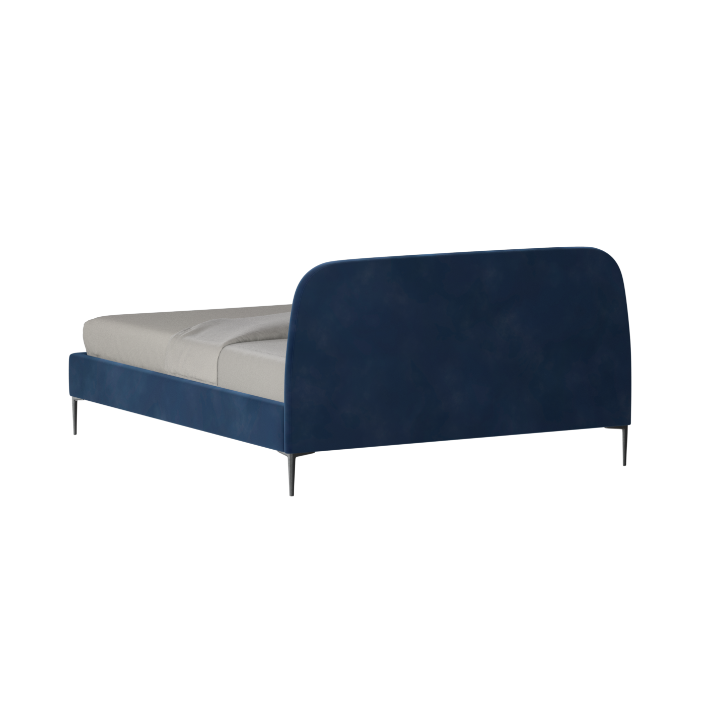 Anna Upholstered Bed with Vertical Headboard Detailing