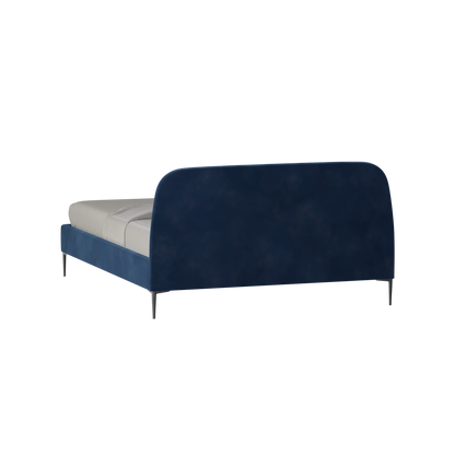 Anna Upholstered Bed with Vertical Headboard Detailing