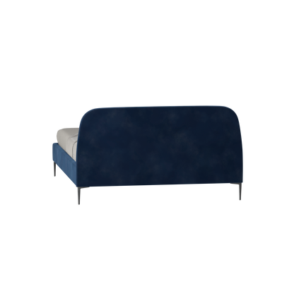 Anna Upholstered Bed with Vertical Headboard Detailing
