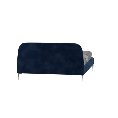 Anna Upholstered Bed with Vertical Headboard Detailing