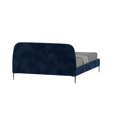 Anna Upholstered Bed with Vertical Headboard Detailing