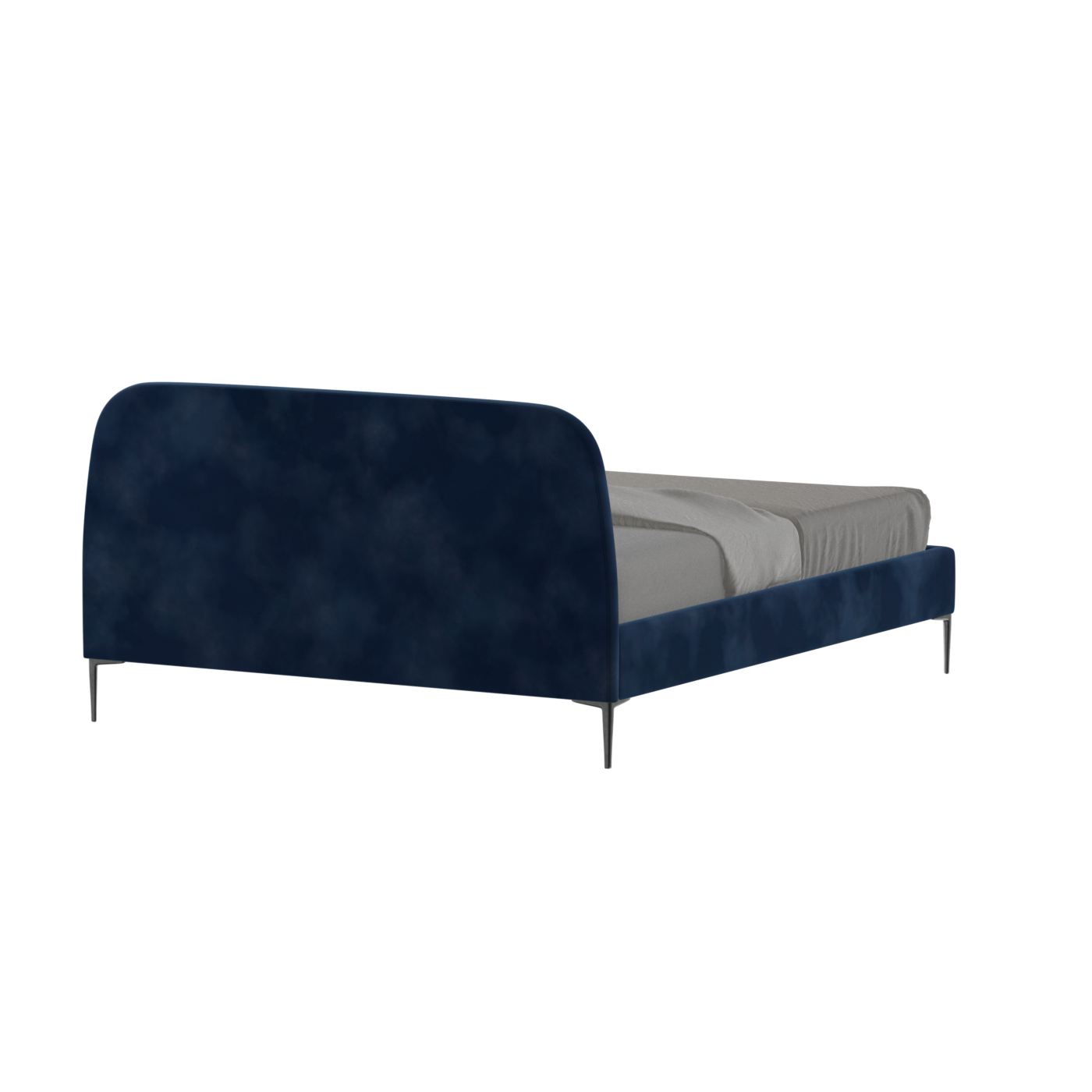 Anna Upholstered Bed with Vertical Headboard Detailing