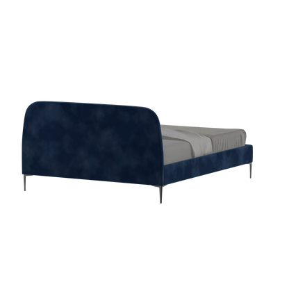 Anna Upholstered Bed with Vertical Headboard Detailing