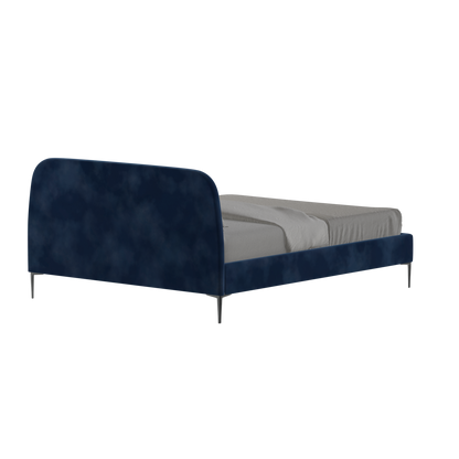Anna Upholstered Bed with Vertical Headboard Detailing