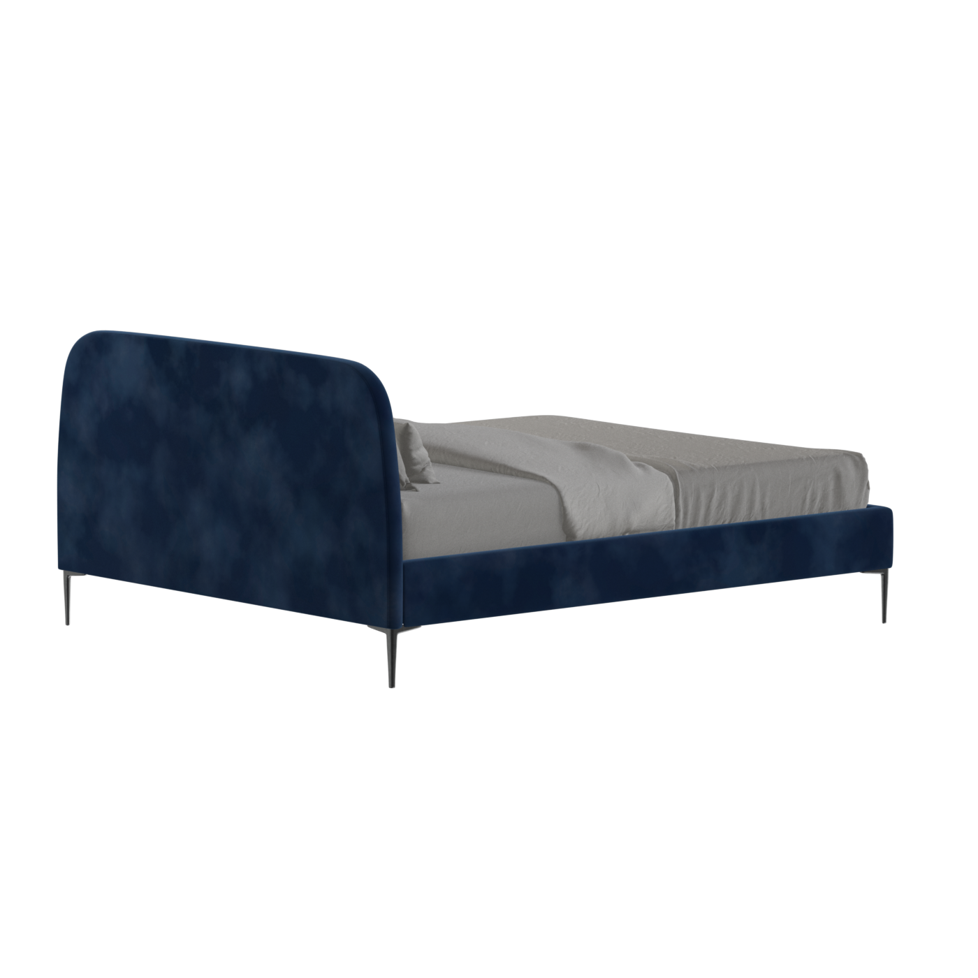 Anna Upholstered Bed with Vertical Headboard Detailing