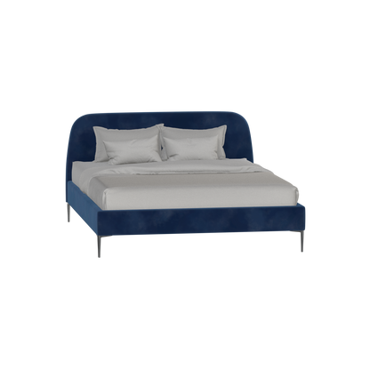 Anna Upholstered Bed with Vertical Headboard Detailing