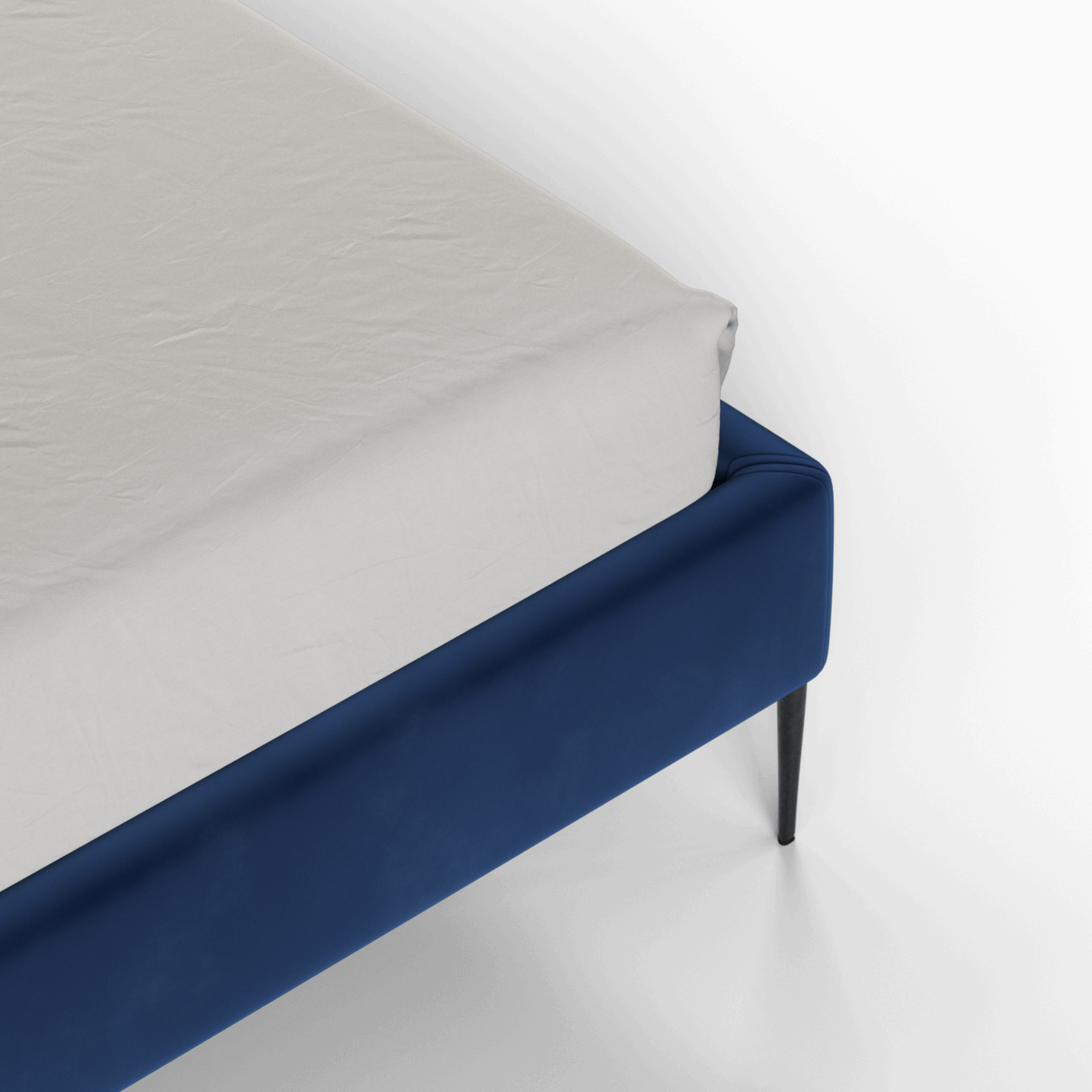 Anna Upholstered Bed with Vertical Headboard Detailing