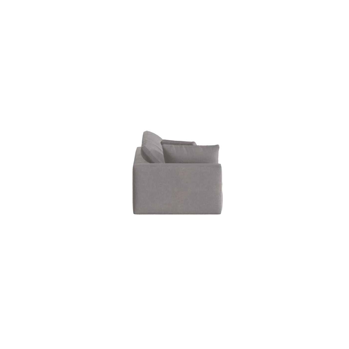 Canapé d'angle modulable Ari avec pouf - Large choix de tissus