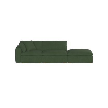 Ari modular corner Sofa with pouffe - Wide fabric range