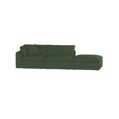 Ari modular corner Sofa with pouffe - Wide fabric range