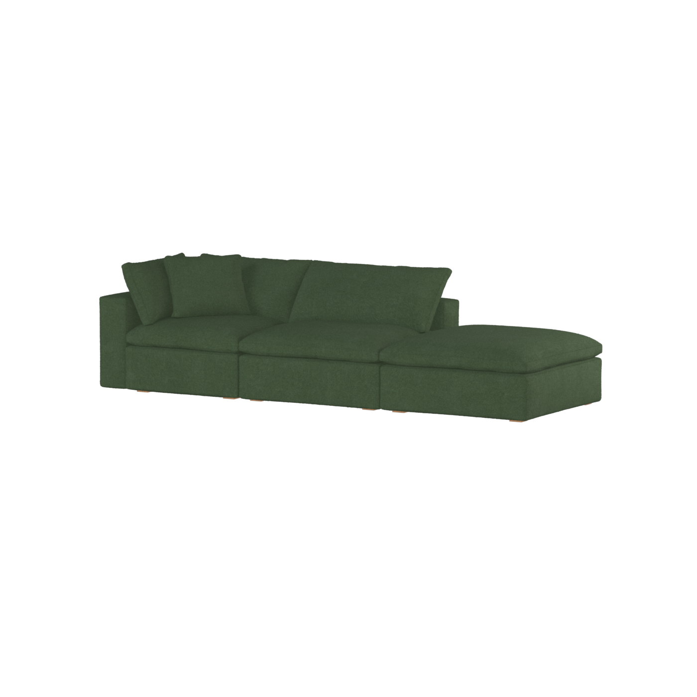Ari modular corner Sofa with pouffe - Wide fabric range