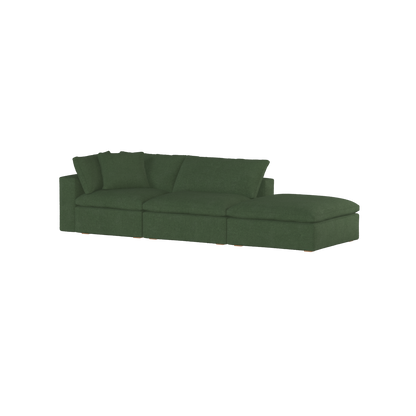 Ari modular corner Sofa with pouffe - Wide fabric range