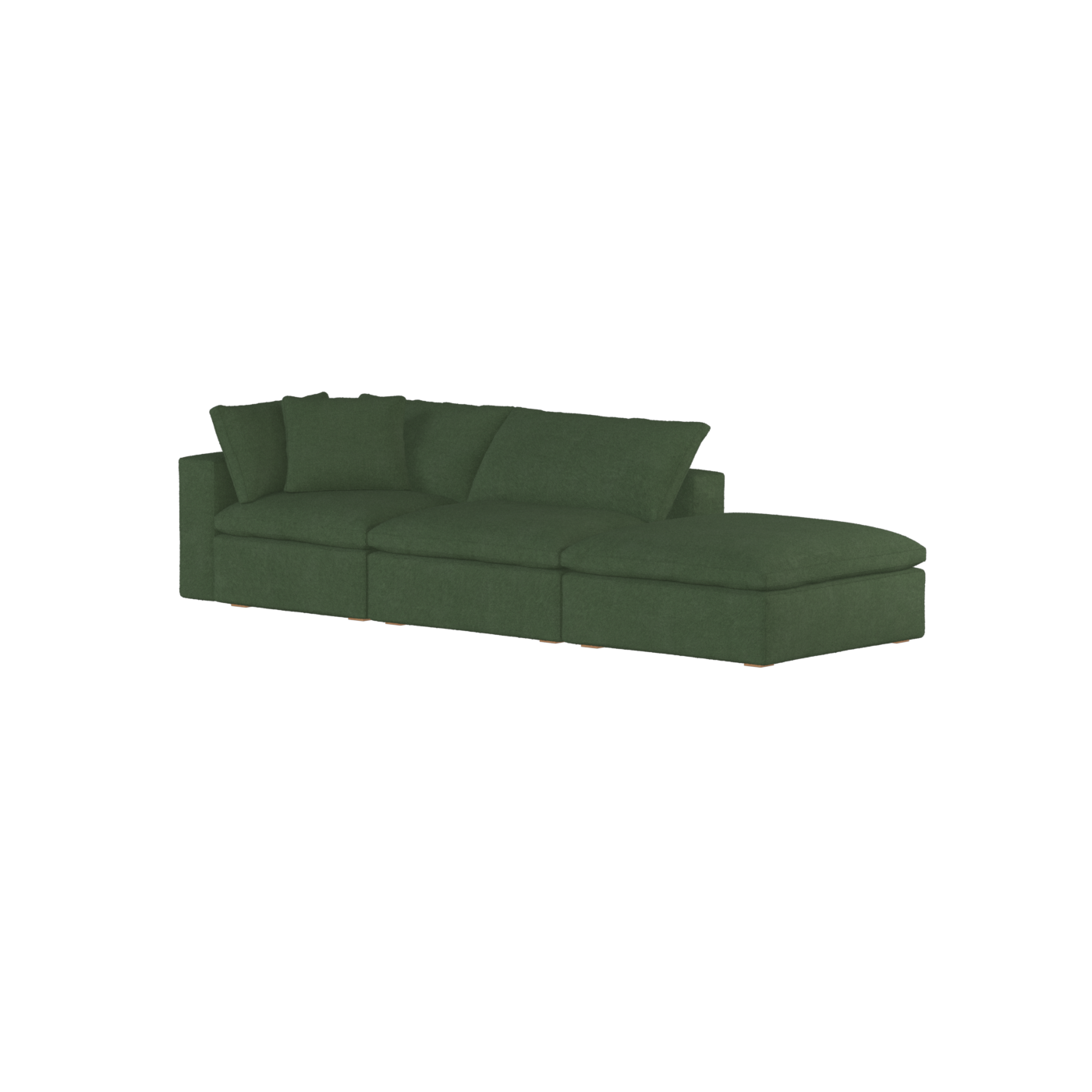 Ari modular corner Sofa with pouffe - Wide fabric range