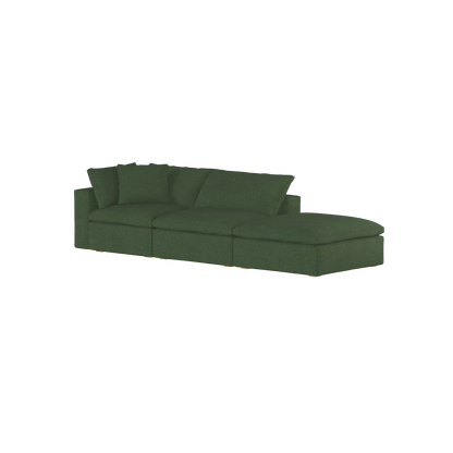 Ari modular corner Sofa with pouffe - Wide fabric range