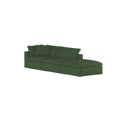 Ari modular corner Sofa with pouffe - Wide fabric range