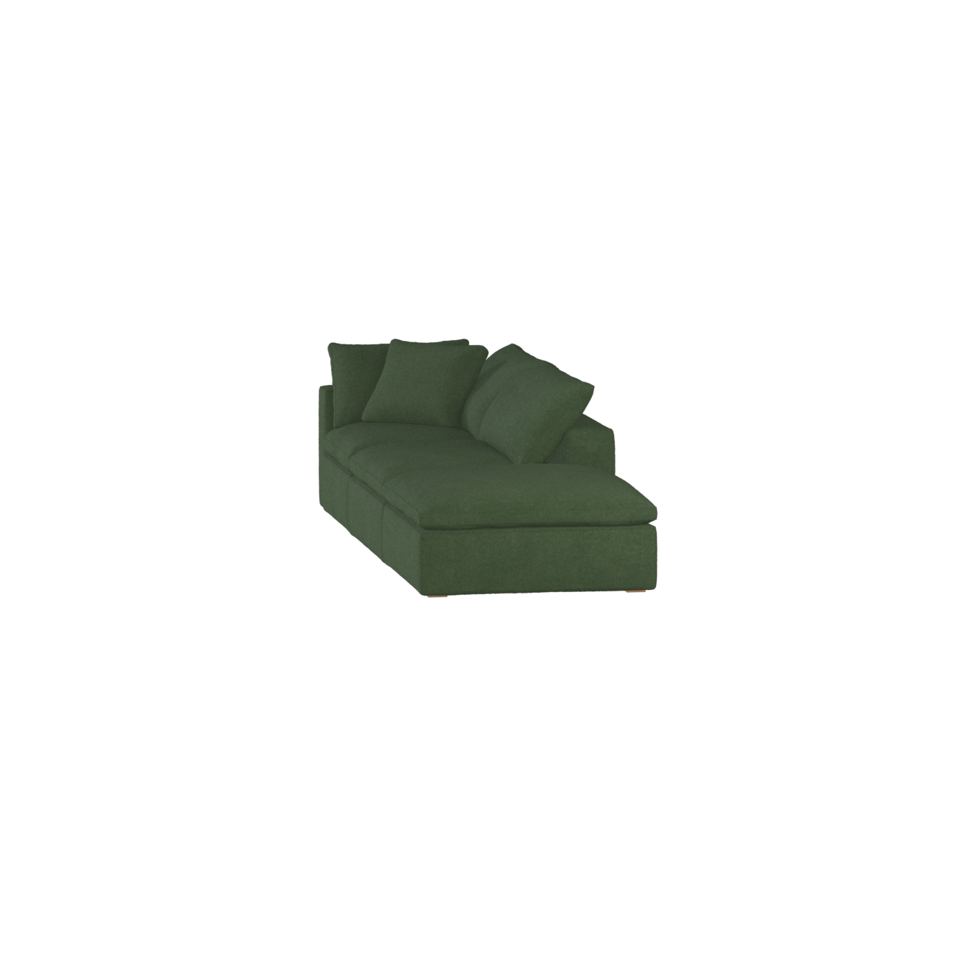 Ari modular corner Sofa with pouffe - Wide fabric range