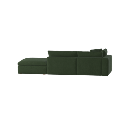 Ari modular corner Sofa with pouffe - Wide fabric range