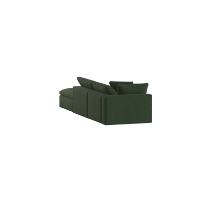 Ari modular corner Sofa with pouffe - Wide fabric range