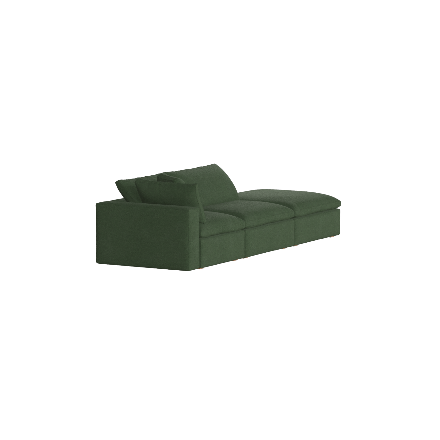 Ari modular corner Sofa with pouffe - Wide fabric range