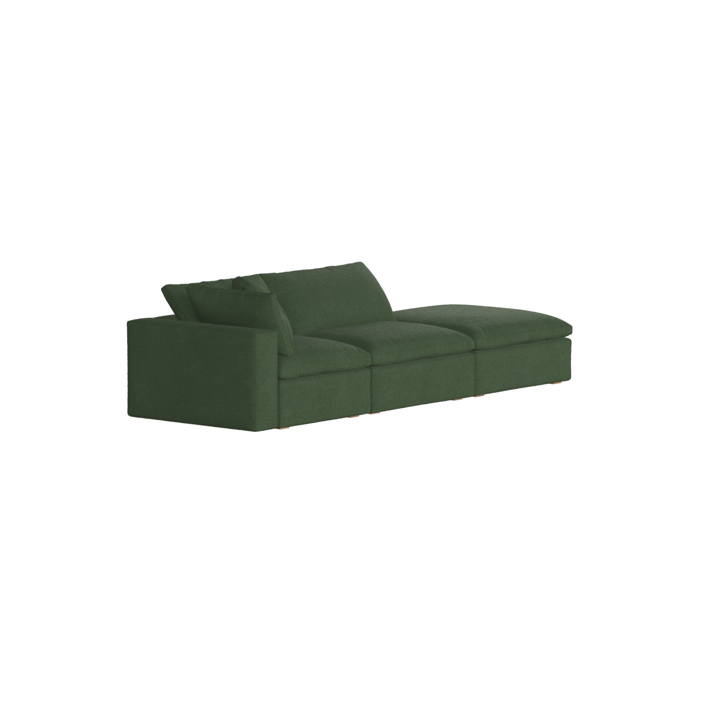 Ari modular corner Sofa with pouffe - Wide fabric range