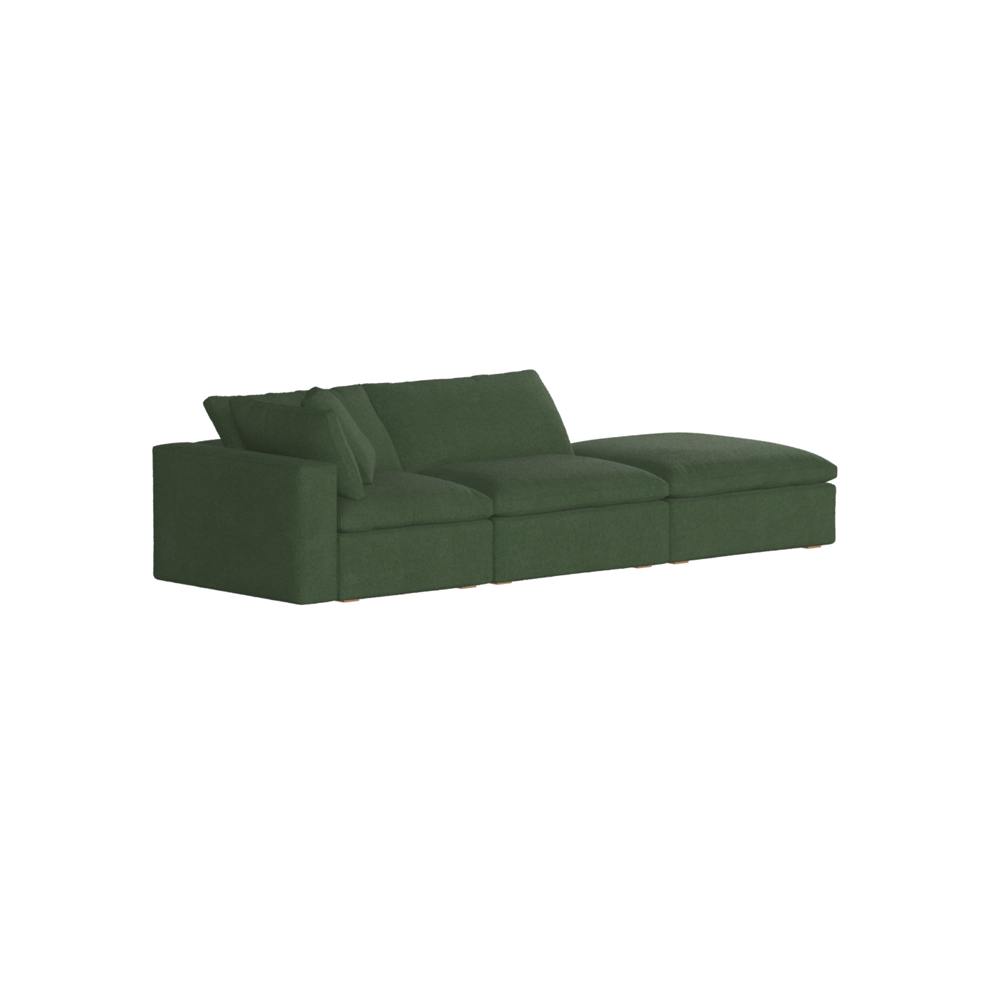 Ari modular corner Sofa with pouffe - Wide fabric range