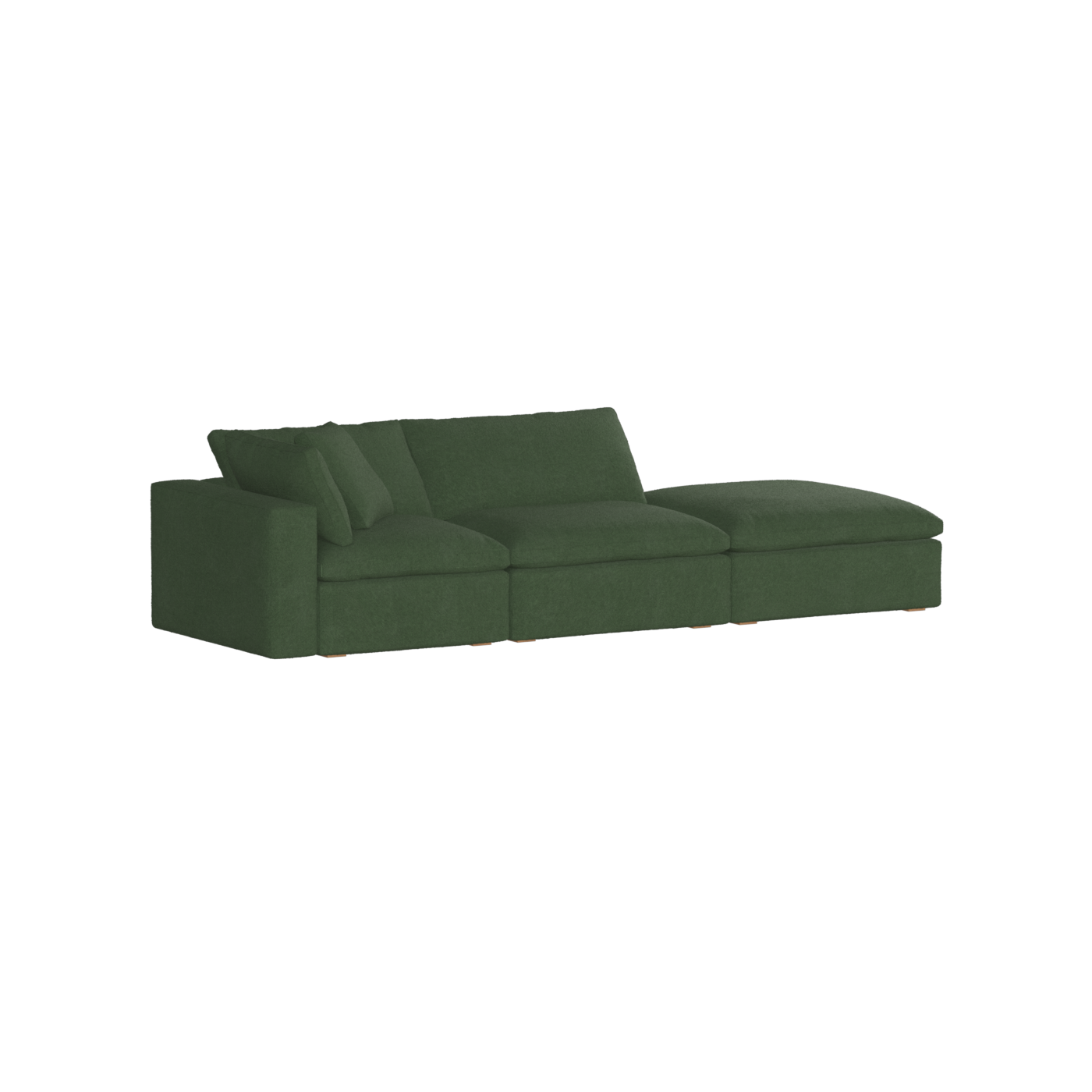 Ari modular corner Sofa with pouffe - Wide fabric range